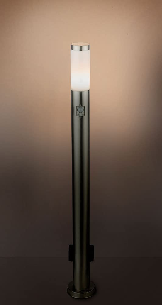 LED zewnętrzna lampa stojąca stal szlachetna czujnik ruchu ogród lampa stojąca weranda reflektor Globo 3159KSLED