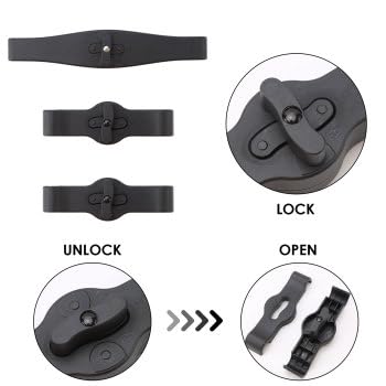 Confezione da 3 connettori per passeggino, accessori per passeggino a sgancio rapido, gancio di sicurezza portatile per YOYO/Yoga/VOVO