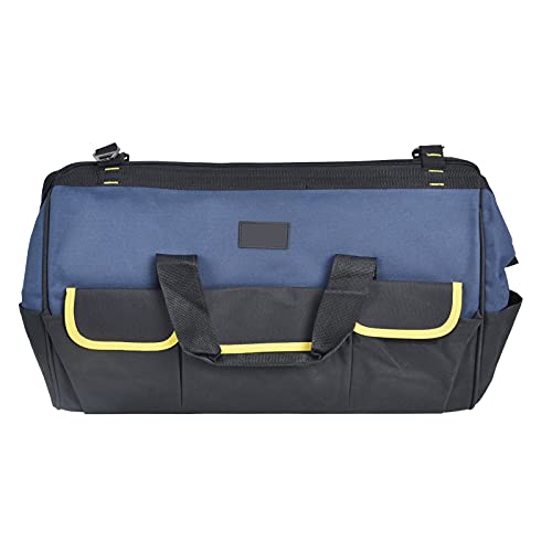 ANKROYU Multifunctional Tool Bag Heavy Duty Multiple Pocket Organizer Storage Carrying Durable Oxford Cloth for Professional Mechanics DIY Enthusiasts Blue 50 x 26 x 32cm
