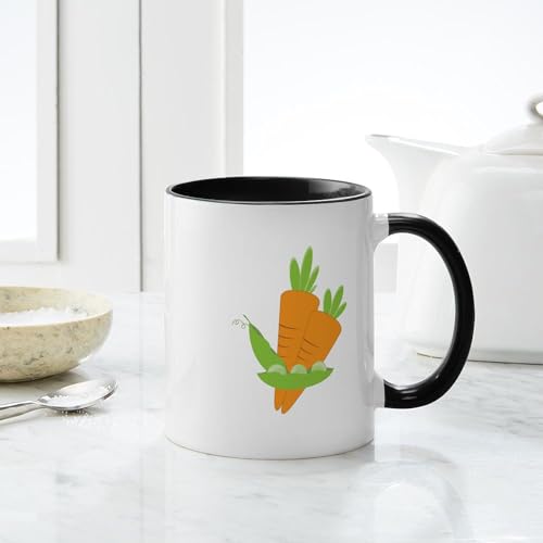 CafePress taza de cerámica 11 oz Peas & Carrots miniatura 6