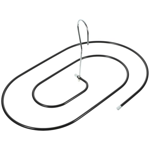 Cintre à linge en spirale robuste acier noir anti-rayures