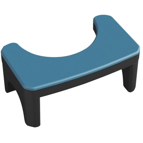IMIKEYA Bathroom Squatting Footstool Plastic Compact Toilet Step Stool for Adults Lightweight and Space-Saving