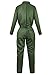 Grebrafan Pilot Costume for Women Military Flight Suit Army Coveralls Jumpsuit (X-Large, Green)