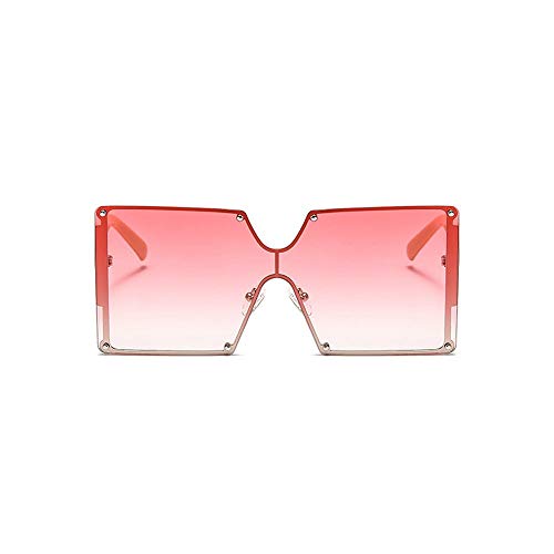 Image of mincl /Oversized Shield Sunglasses Woman 2019 Fashion Luxury Shades UV400 Vintage Flat Top Futuristic Sunglasses