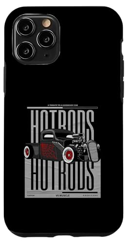 Big Block Vintage Retro Muscle Cars, Custom V8 Hot Rod �X�}�z�P�[�X iPhone 11 Pro �p
