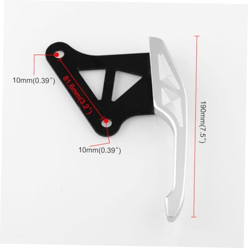 Apoyabrazos trasero de aluminio GALPADA barra premium de moto 5