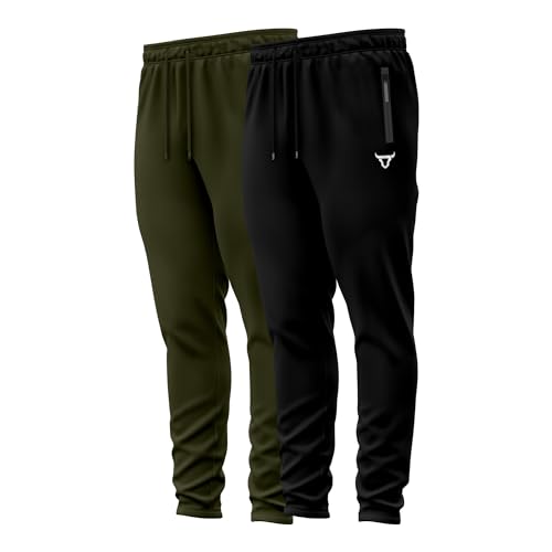 Bas de survêtement hommes lot de 2 pantalon jogging léger sport et travail