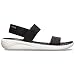 Crocs Women's LiteRide Sandal, black/white, 7 M US