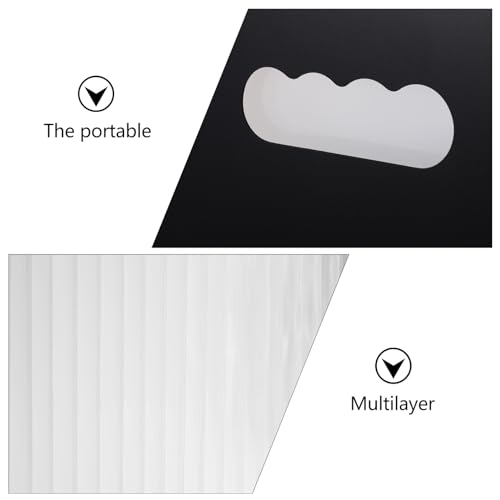 Support de rangement plastique blanc robuste pour archives et bureau