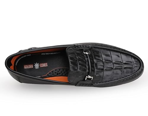Men's Leather Penny Loafers, Crocodile Printed Slip On Dress Shoes Casual Party Shoes Business Weddings Loafers for Mens3