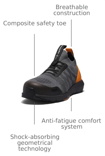 Image of Timberland PRO Mens CSA Radius Knit Composite Safety Toe Puncture Resistant Industrial Athletic Work Shoe