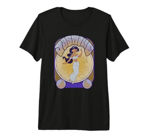 T-shirt Jasmine Disney Princesses vetement vintage femme t-shirt de collection retro poster