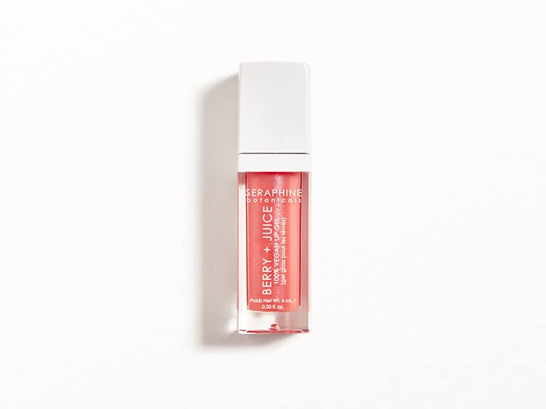 Seraphine Botanicals Berry and Juice 100% Vegan Lip Gel in Dainty Peach
