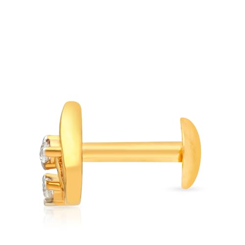 Malabar Gold & Diamonds Yellow Gold Nose Pin for Women 22 k | 22k BIS Hallmark (916) Nose Stud for Women and Girls with Piercing - Image 4