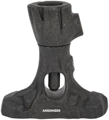 Ansoniser 2-in-1 Bully Stick Holder & Chew Toy - Tree Stump Design Prevents Choking, Keeps Dogs Busy with Mental Stimulation, for All Breed Sizes, Easy to Clean