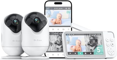 Dr.Care VistaView WiFi Baby Monitor with 2 Cameras