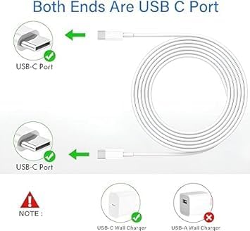 Image of Original 30w Type C to C USB Cable for Google Pixel 6,Pixel 6 Pro,Pixel 6 XL,Pixel 6A / 6 A,Pixel 7,Pixel 7 Pro,Pixel Notepad USB Cable Original Like | PD Charger Cable (DEC150)