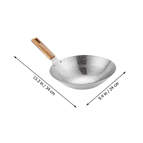 Wok de Acero Inoxidable PRETYZOOM para Cocina miniatura 2