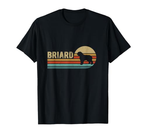 Briard Dog T-Shirt, Men, Black, Small