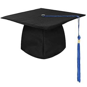 KEELYY Dokterskap, afstudeerhoed, uniseks, verstelbare bachelor afstudeerhoed voor studie, universiteit, universiteit, universiteit, afstudeerhoed, afstudeerhoed, 4 kleuren