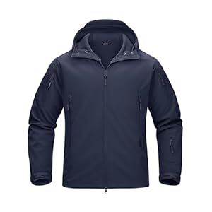 TACVASEN Military Waterproof Men’s Softshell Jacket Fleece Lining Camouflage Outdoor Coat