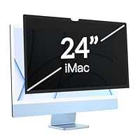 PYS Blickschutzfolie für Apple iMac 24 Zoll M1 M3 M4 Monitor Selbstklebend Abnehmbar Blickschutzfilter Blendfrei Blaulicht Blocking Bildschirm Schutzfolie