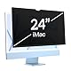 PYS Blickschutzfolie für Apple iMac 24 Zoll M1 M3 M4 Monitor Selbstklebend Abnehmbar Blickschutzfilter Blendfrei Blaulicht Blocking Bildschirm Schutzfolie