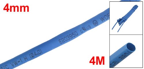 Polyolefin-Schrumpfschlauch – Flache Breite 41 Mm, Durchmesser 25 Mm, 2:1 Schrumpfverhältnis, 1 Meter, Klar, 600V