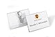 Durable Namensschild (mit Krokoklemme, 54 x 90 mm) Packung à 25 Stück, transparent, 811119