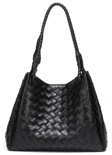 2 Bolsos Slouchy de Cuero PU Trenzado para Mujer miniatura 4