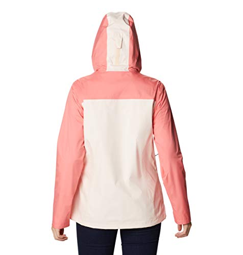 Columbia Jaqueta de chuva feminina Inner Limits II, impermeável e respirável, quartzo pêssego/salmão