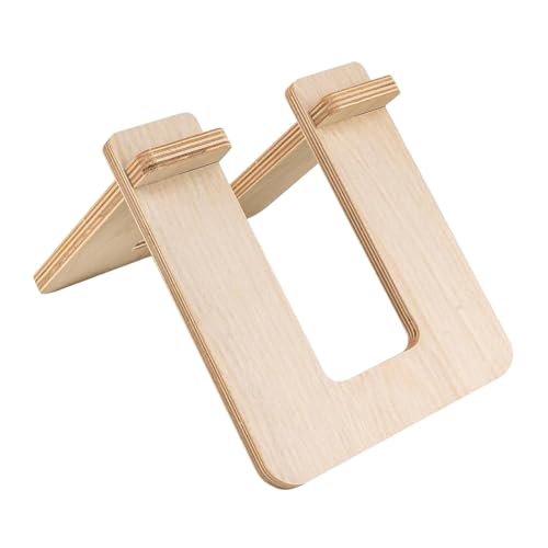 木製パーキングスクータースタンド - コンパクトフロアオーガナイザーブラケット、天然木製ディスプレイフレーム | 取り外し可能な子供用自転車ラック 10~12インチのバランスモデル用、屋内収納ツール 自宅/屋外ガレージ用