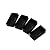 4PCS - 2x4 Wood Post End Cap Leg Cover 1.5”x 3.5“Post caps (1-1/2" x 3-1/2") Rubber Floor Protector 2x4 end caps for Lumber, Black XTPTFABS
