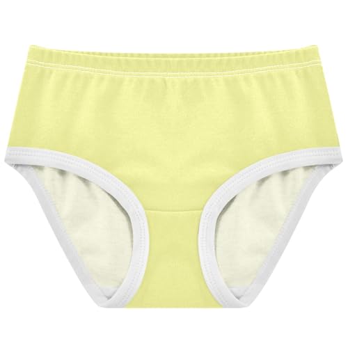 Joisal Girls Underwear Toddler 2t Cotton Panties for Girl Stylish Undies Kids Briefs Champagne Yellow
