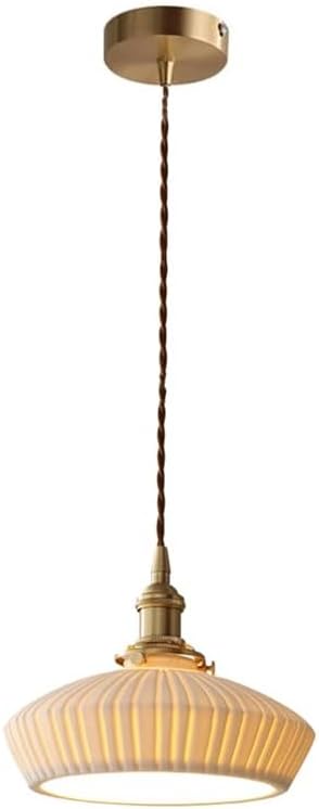 WINDALY Retro White Ceramic Light - Nordic Hangie27, Dome Ceililight Fixture for Kitchen Island Bedroom Farmhouse