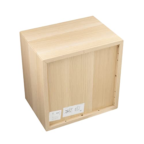 Mueble cubo EKET para salones modernos, almacenaje compacto en roble blanco 4