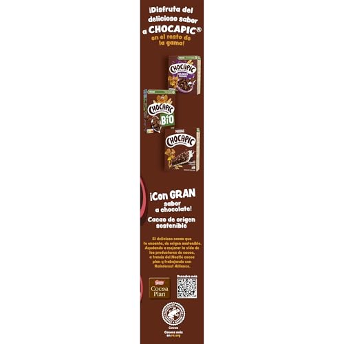 Chocapic Cereals Breakfast 375 g Chocolate wheat and corn cereals toasted with chocolate (Valentinas Market)