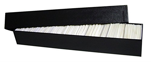 Guardhouse Glassine Envelope Storage Box - Rectangular, Black, Solid, Holds Over 1,000 Envelopes - 14.25 x 3.25 x 2 Inches