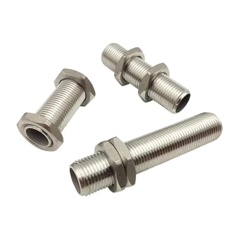 Conector pasamuros 3/8" de rosca corrida completa y longitud extra de 20cm 4