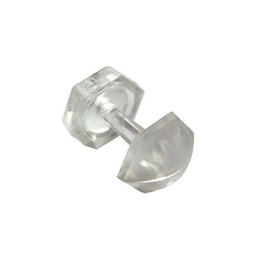 Flairdeco Faltenstecker für Gardinenstores, Plastik, Transparent, 50 Stück