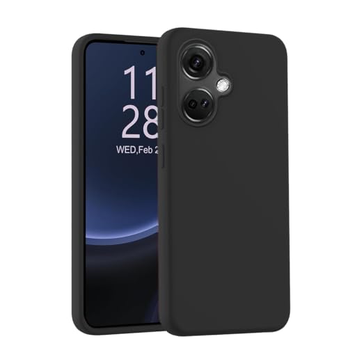 Image of LIRAMARK Liquid Silicone Soft Back Cover Case for OnePlus Nord CE 3 5G (Black)