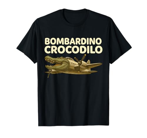 Bombardino Crocodilo - Drôle Italien Brainrot Kids Meme T-Shirt