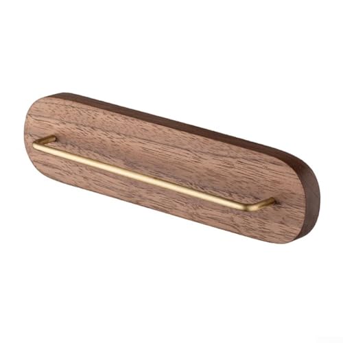 QOXEZY Porta filtro da caffè per filtri a forma di cono con noce e ottone, organizer portatile senza sbavature per casa e ufficio, migliora l'esperienza di produzione di birra