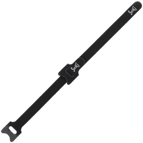 SeKi Pack of 50 Velcro Cable Ties, Black, 15 cm, Velcro Tape, 12 mm Wide, Cable Management, Cable Organiser - Image 4