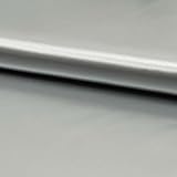  Faschingssatin de Luxe ELEA Uni - 50cm - Breite 140cm Satine Faschingsstoff Bekleidungsstoff Folienstoff Meterware (Silber)