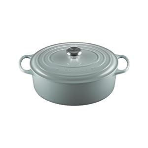 Le Creuset Enameled Cast Iron Signature Oval Dutch Oven, 6.75 qt., Sea Salt
