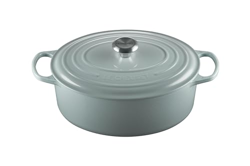 Le Creuset Enameled Cast Iron Signature Oval Dutch Oven, 6.75 qt., Sea Salt