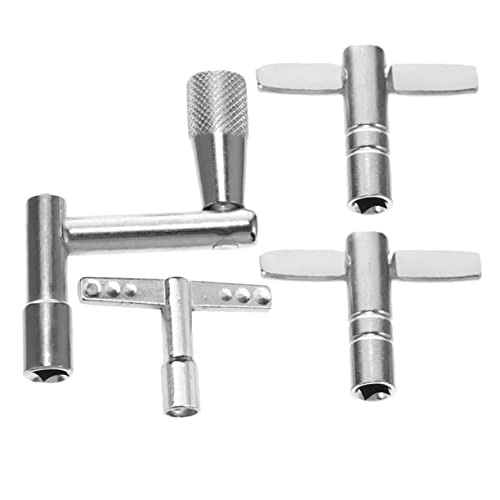 GLSTOY Drum Set Adjustment Wrenches 4pcs Drum Tuning Tools Drum Supplies Metal Drum Keys