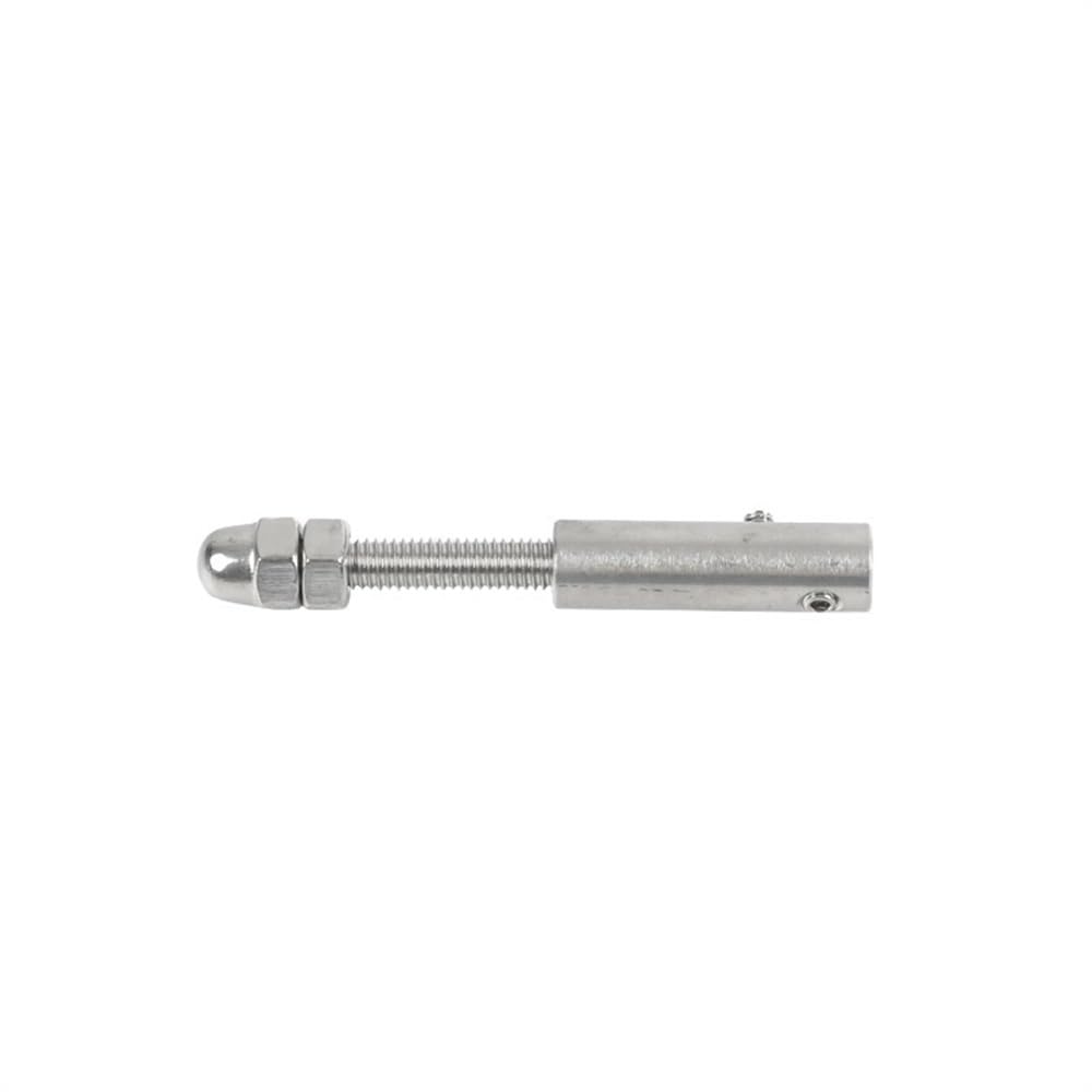 Morsetti Per Fune 32 PZ Cavo Ringhiera Fune Metallica 3mm 1/8 ''Filettato Tensionamento Terminale Morsetto a Croce con Vite Bulloni