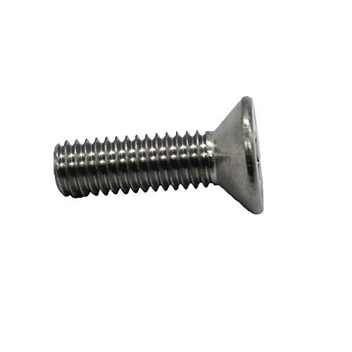 Image of Fullerkreg 18-8 Stainless Steel Hex Drive Flat Head Screw M5 x 0.8 mm Thread, 12 mm Long,Packs of 100